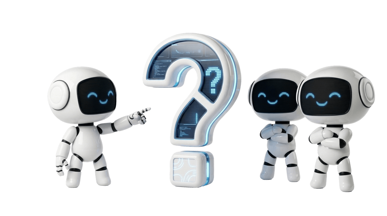 Question mark in a notebook